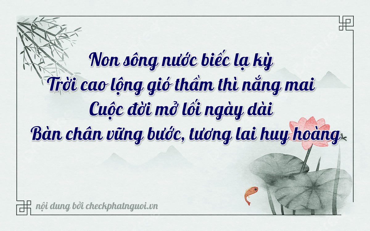 Bài thơ ý nghĩa cho <b>biển số 61K-27584</b> tại website checkphatnguoi.vn