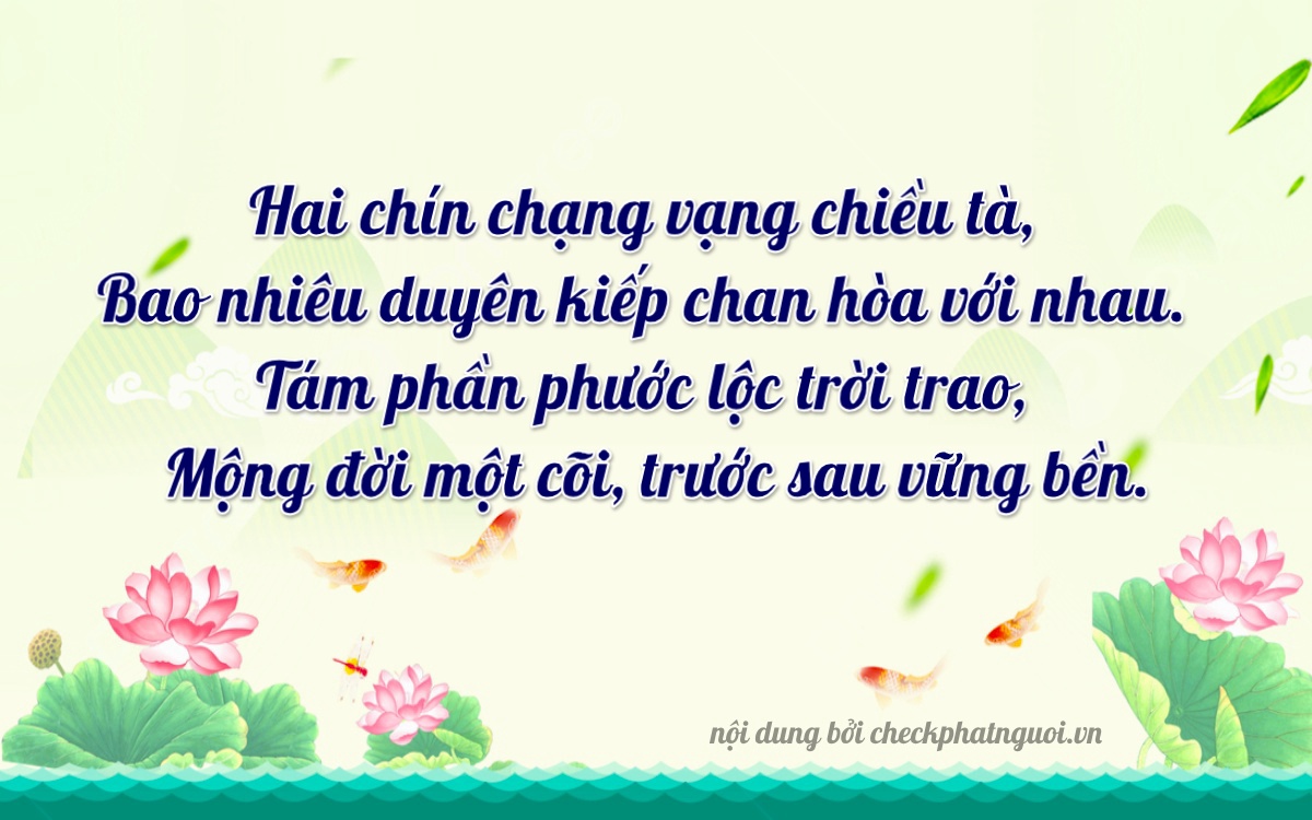 Bài thơ ý nghĩa cho <b>biển số 61K-29831</b> tại website checkphatnguoi.vn