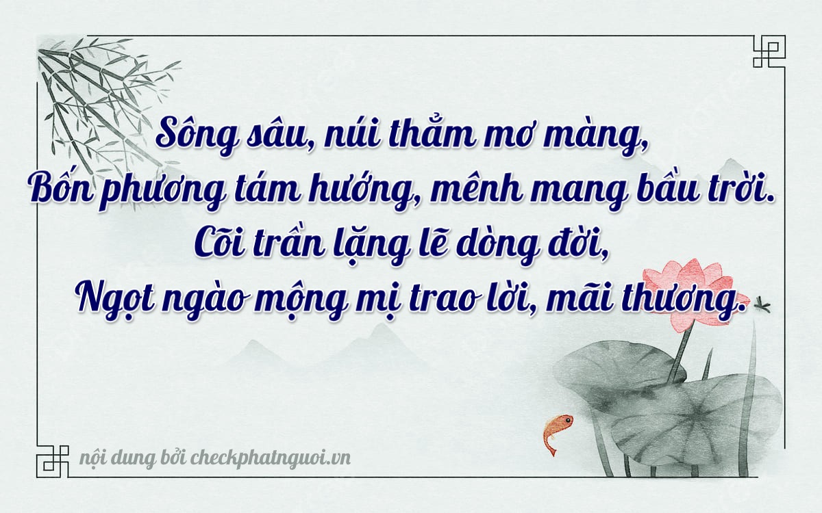 Bài thơ ý nghĩa cho <b>biển số 61K-32458</b> tại website checkphatnguoi.vn