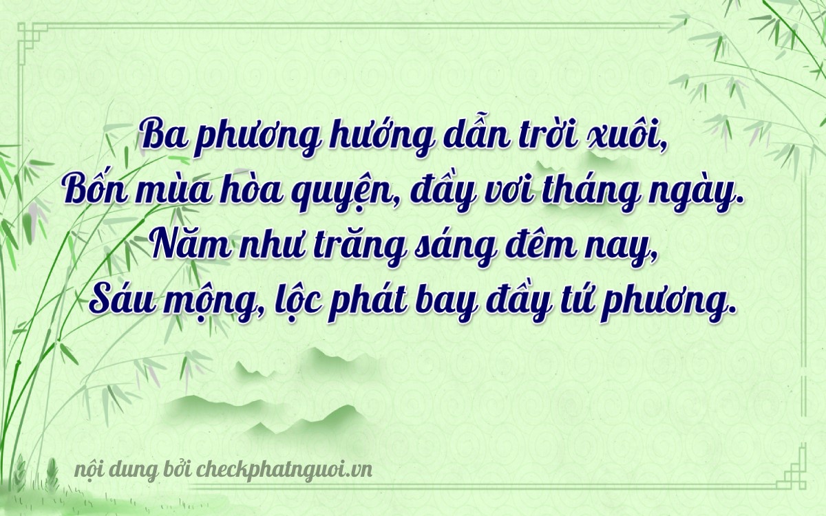 Bài thơ ý nghĩa cho <b>biển số 61K-34556</b> tại website checkphatnguoi.vn