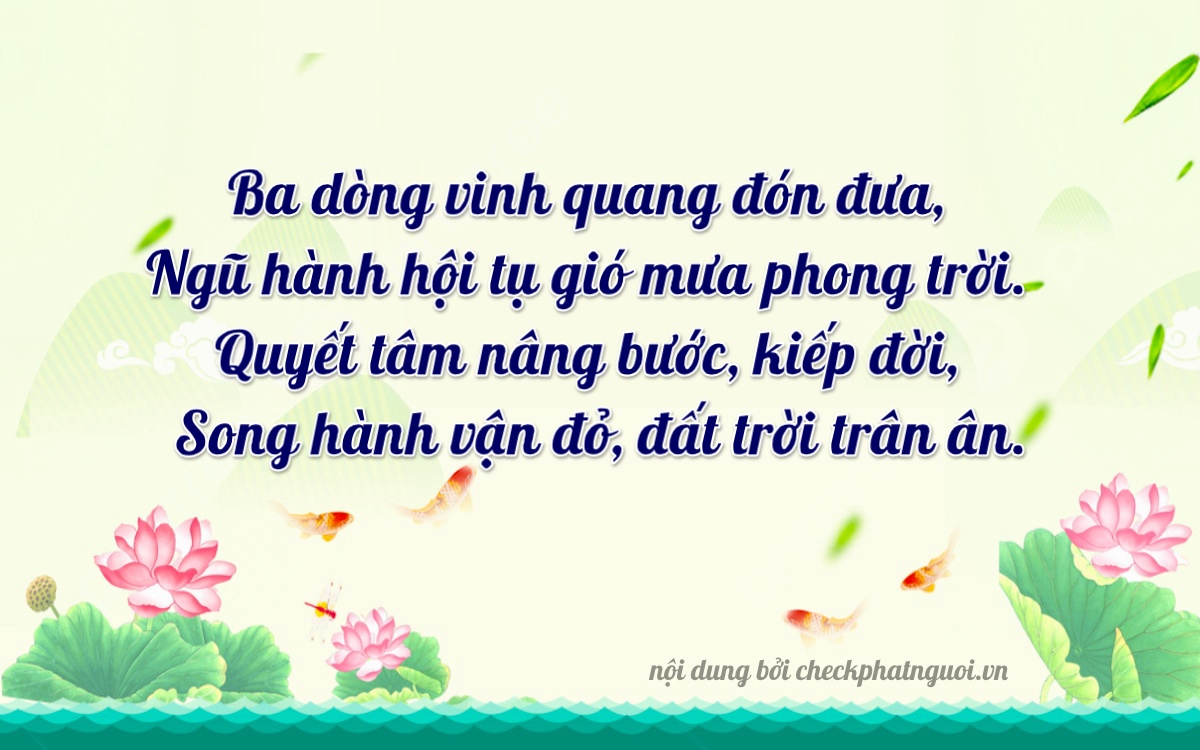 Bài thơ ý nghĩa cho <b>biển số 61K-34602</b> tại website checkphatnguoi.vn