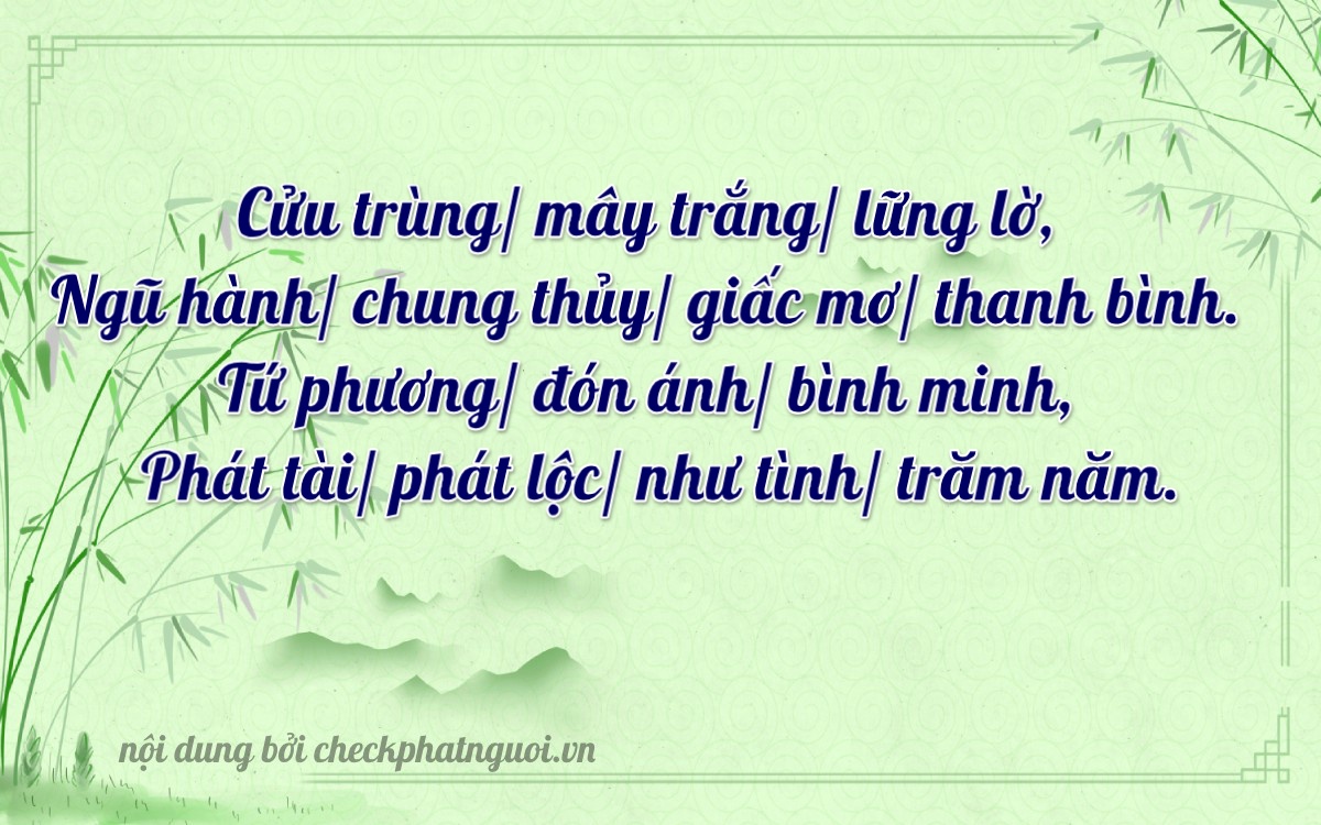 Bài thơ ý nghĩa cho <b>biển số 61K-39348</b> tại website checkphatnguoi.vn