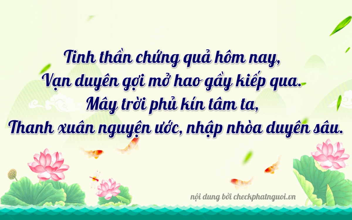 Bài thơ ý nghĩa cho <b>biển số 61K-39902</b> tại website checkphatnguoi.vn