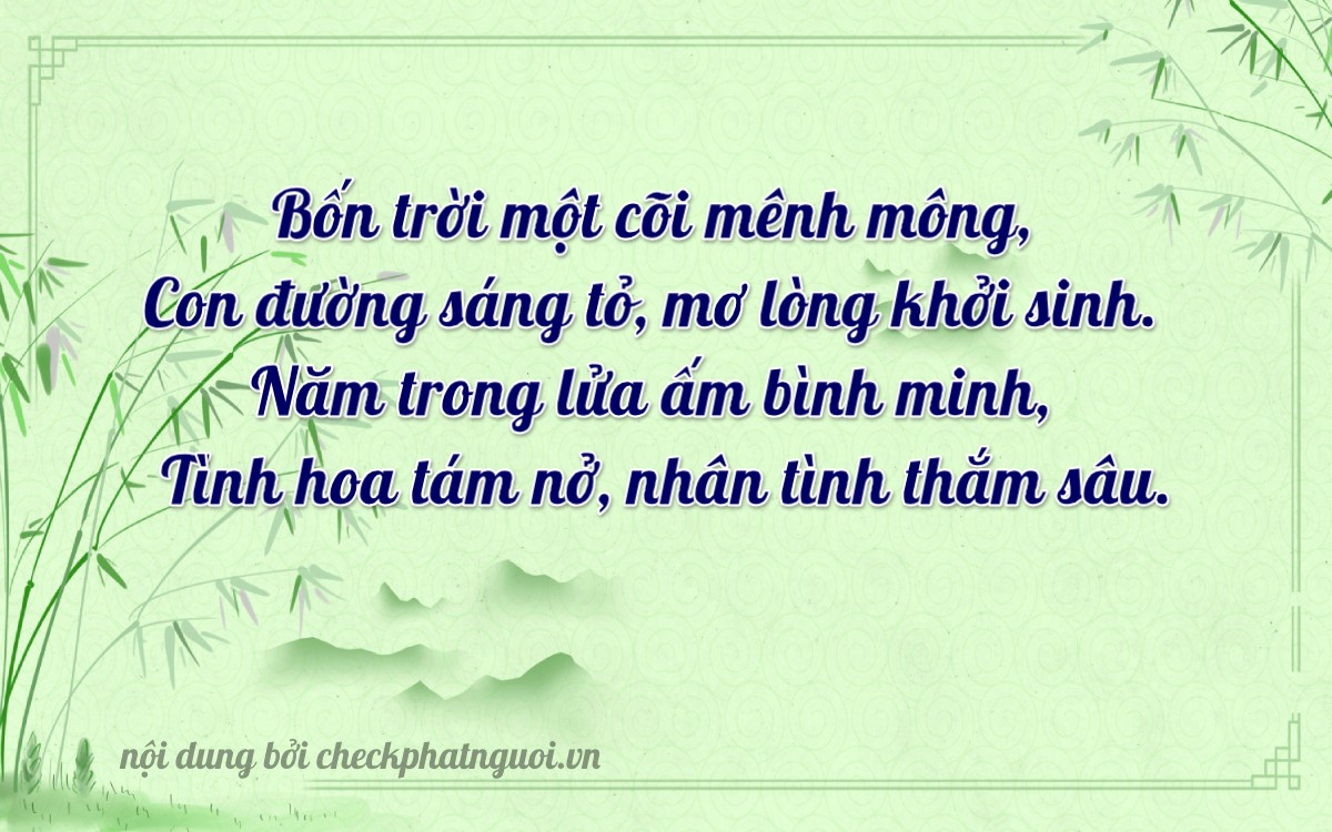 Bài thơ ý nghĩa cho <b>biển số 61K-41538</b> tại website checkphatnguoi.vn