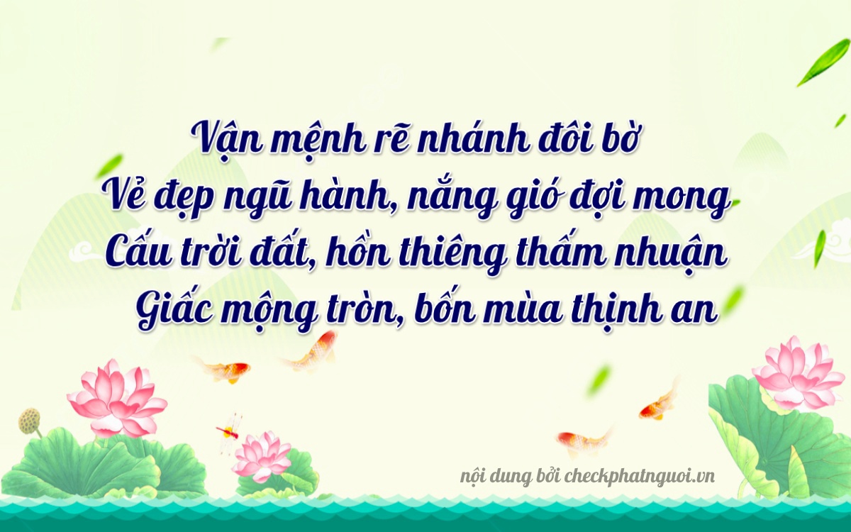 Bài thơ ý nghĩa cho <b>biển số 61K-42021</b> tại website checkphatnguoi.vn