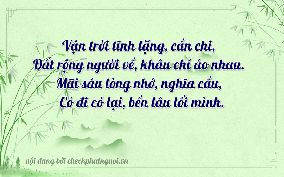 Bài thơ ý nghĩa cho <b>biển số 61K-44392</b> tại website checkphatnguoi.vn