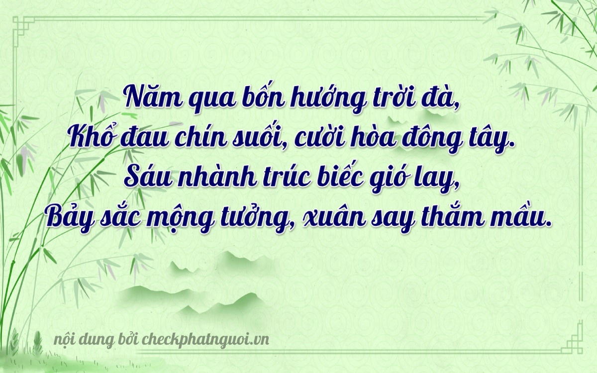 Bài thơ ý nghĩa cho <b>biển số 61K-44967</b> tại website checkphatnguoi.vn