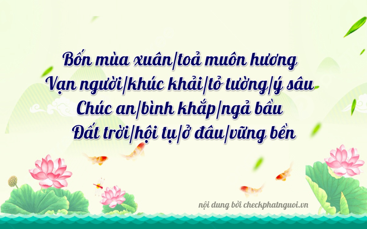 Bài thơ ý nghĩa cho <b>biển số 61K-45678</b> tại website checkphatnguoi.vn