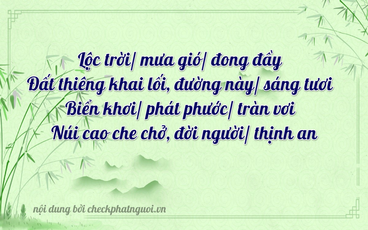 Bài thơ ý nghĩa cho <b>biển số 61K-48081</b> tại website checkphatnguoi.vn