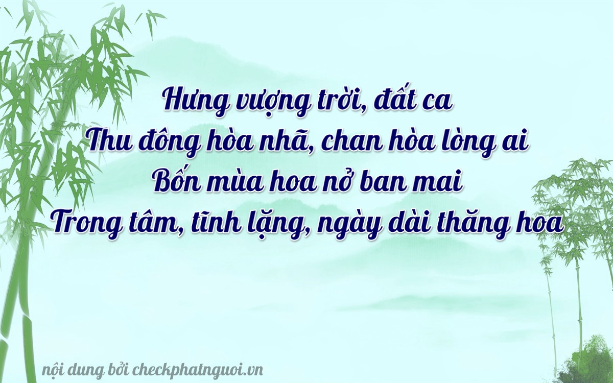 Bài thơ ý nghĩa cho <b>biển số 61K-48249</b> tại website checkphatnguoi.vn