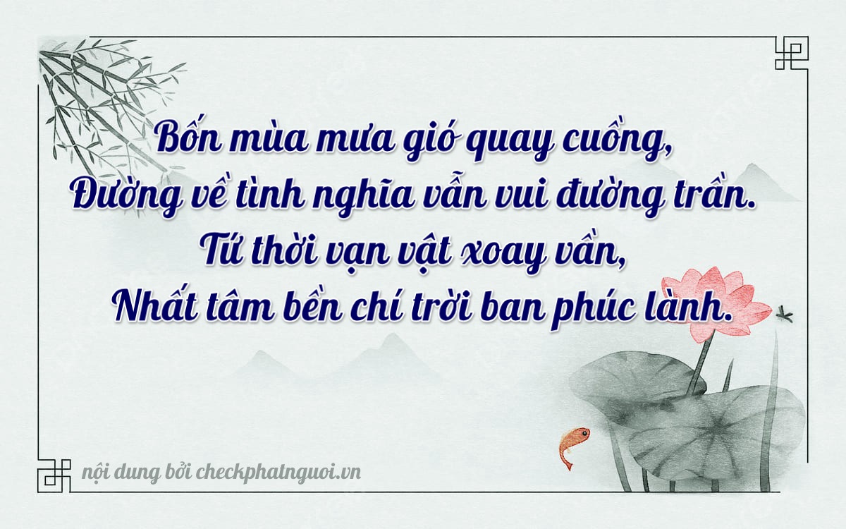 Bài thơ ý nghĩa cho <b>biển số 61K-48411</b> tại website checkphatnguoi.vn