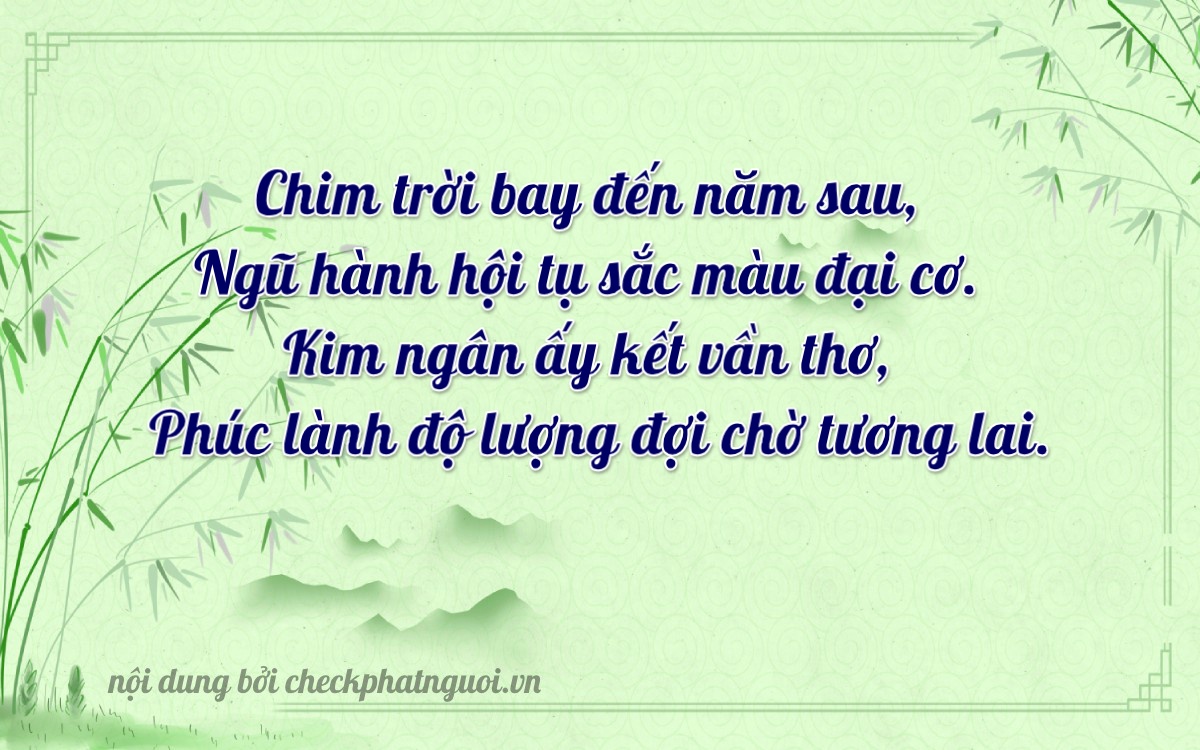 Bài thơ ý nghĩa cho <b>biển số 61K-56134</b> tại website checkphatnguoi.vn