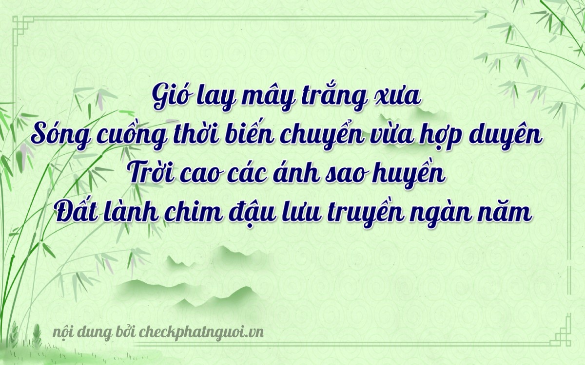 Bài thơ ý nghĩa cho <b>biển số 61K-59270</b> tại website checkphatnguoi.vn