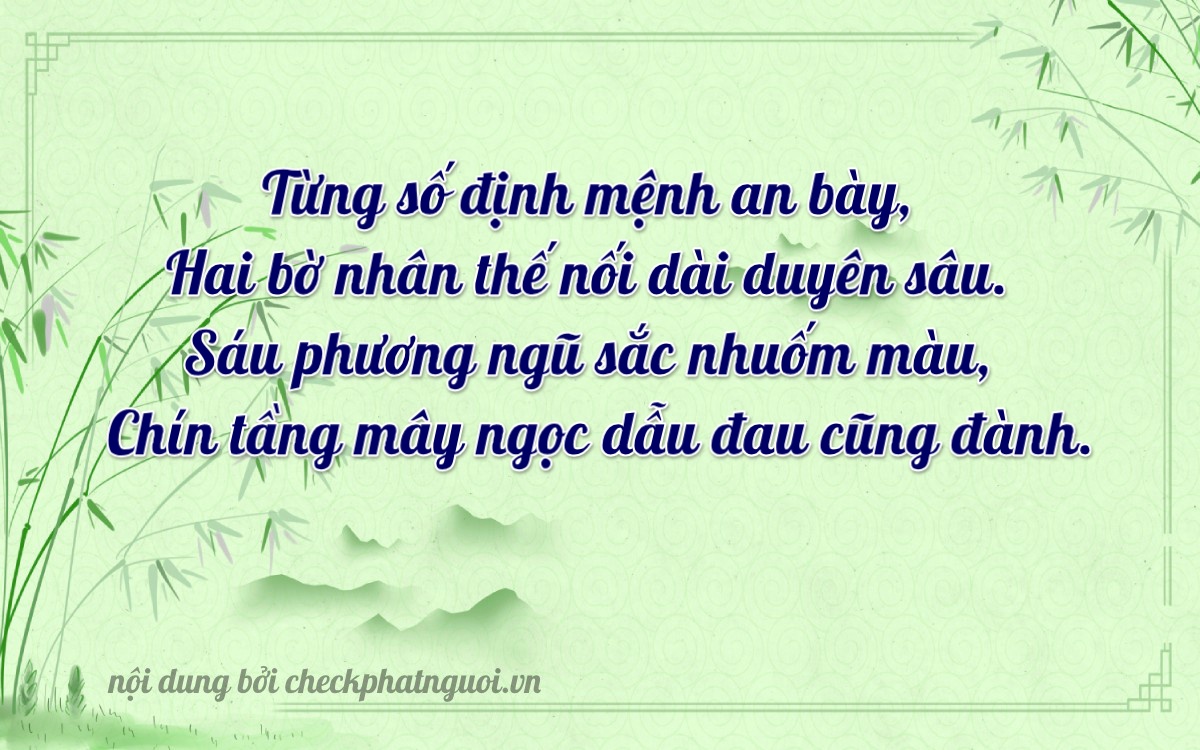 Bài thơ ý nghĩa cho <b>biển số 61K-62219</b> tại website checkphatnguoi.vn