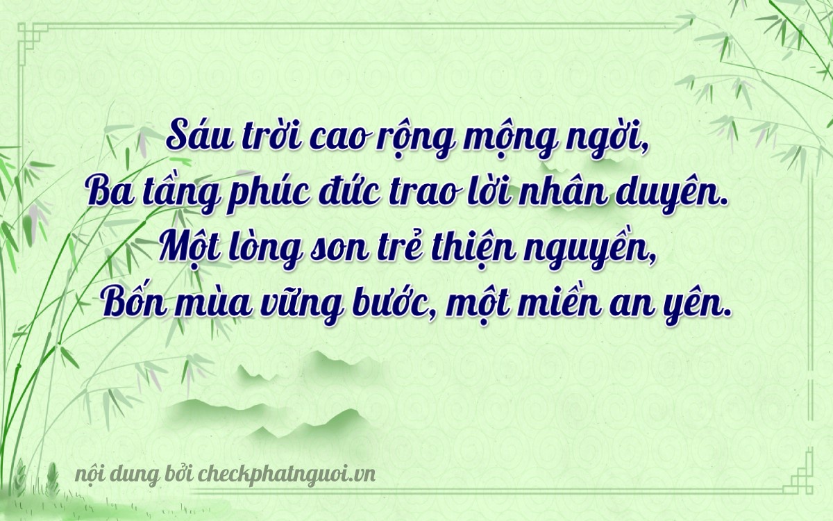 Bài thơ ý nghĩa cho <b>biển số 61K-63148</b> tại website checkphatnguoi.vn