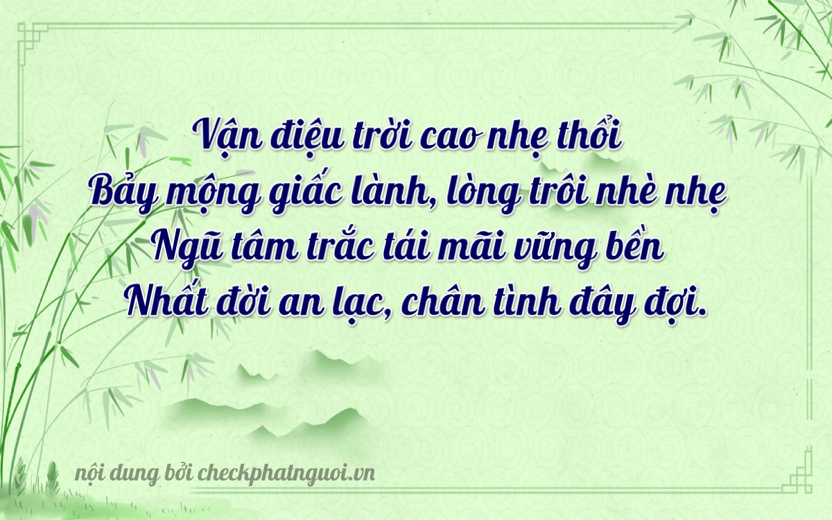 Bài thơ ý nghĩa cho <b>biển số 61KA-04751</b> tại website checkphatnguoi.vn