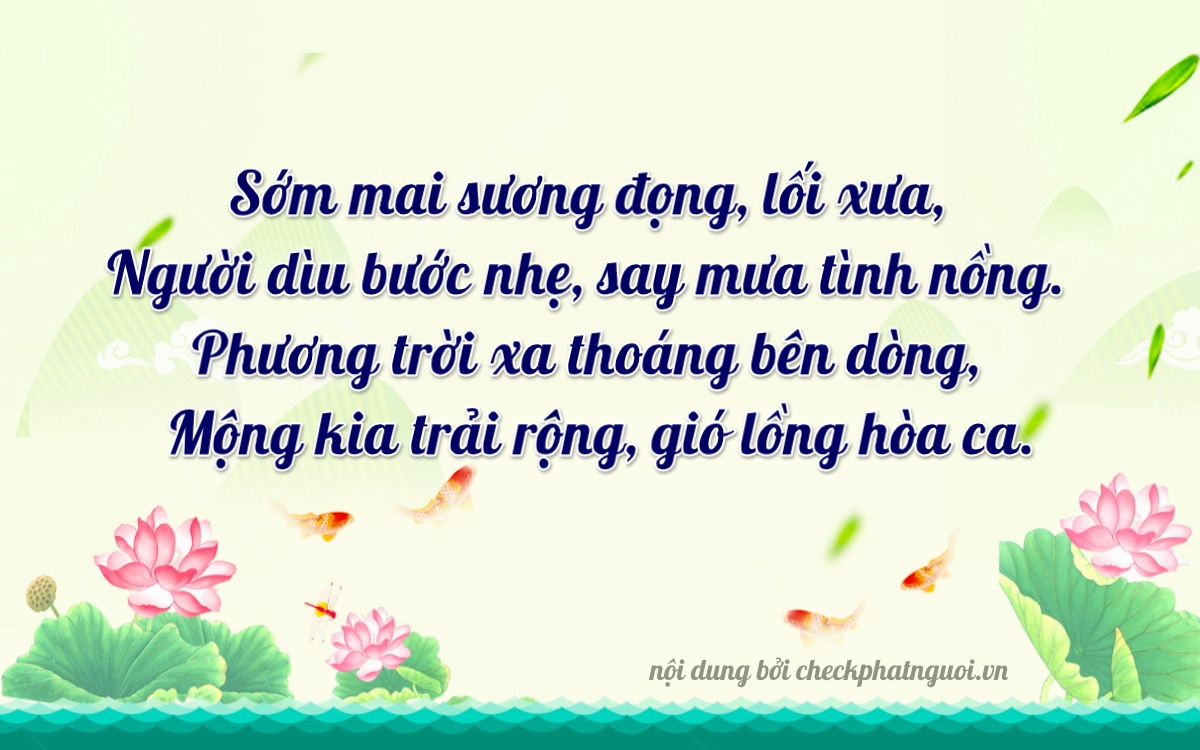 Bài thơ ý nghĩa cho <b>biển số 61L-80169</b> tại website checkphatnguoi.vn