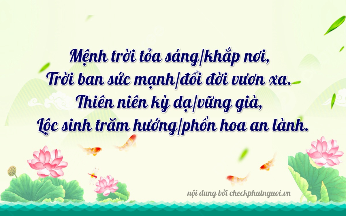 Bài thơ ý nghĩa cho <b>biển số 61LD-02629</b> tại website checkphatnguoi.vn