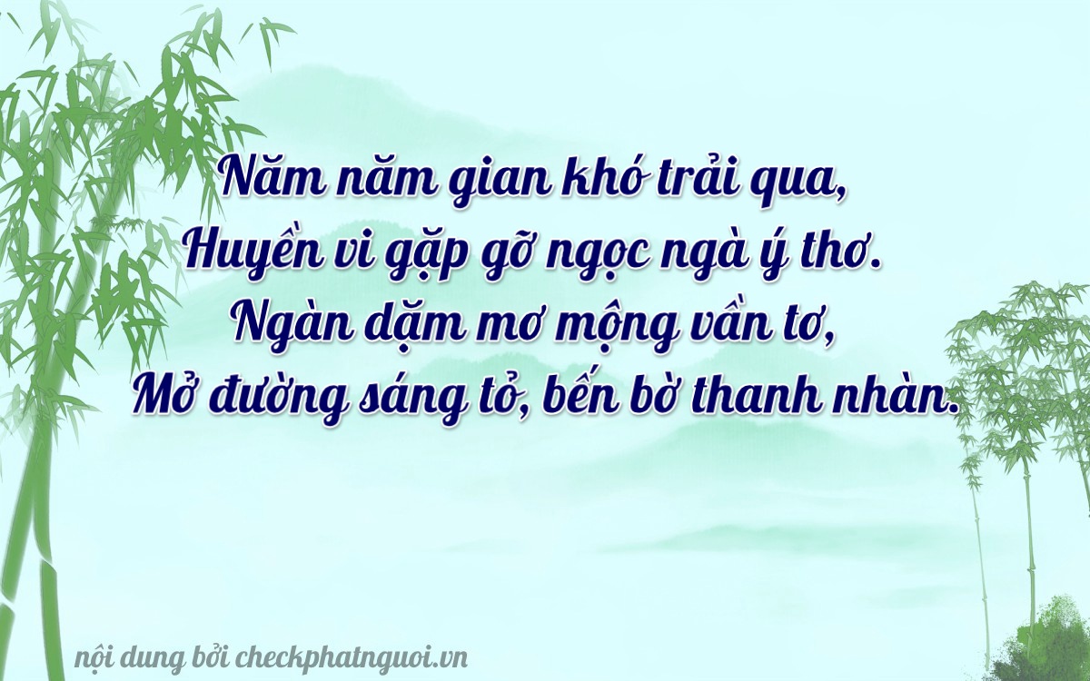 Bài thơ ý nghĩa cho <b>biển số 61LD-05561</b> tại website checkphatnguoi.vn