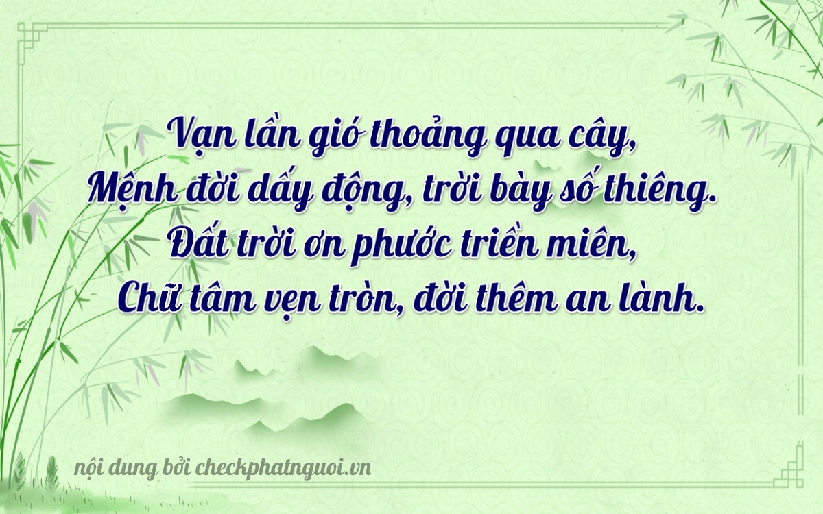 Bài thơ ý nghĩa cho <b>biển số 61LD-07248</b> tại website checkphatnguoi.vn