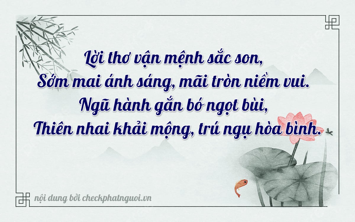 Bài thơ ý nghĩa cho <b>biển số 61LD-07270</b> tại website checkphatnguoi.vn