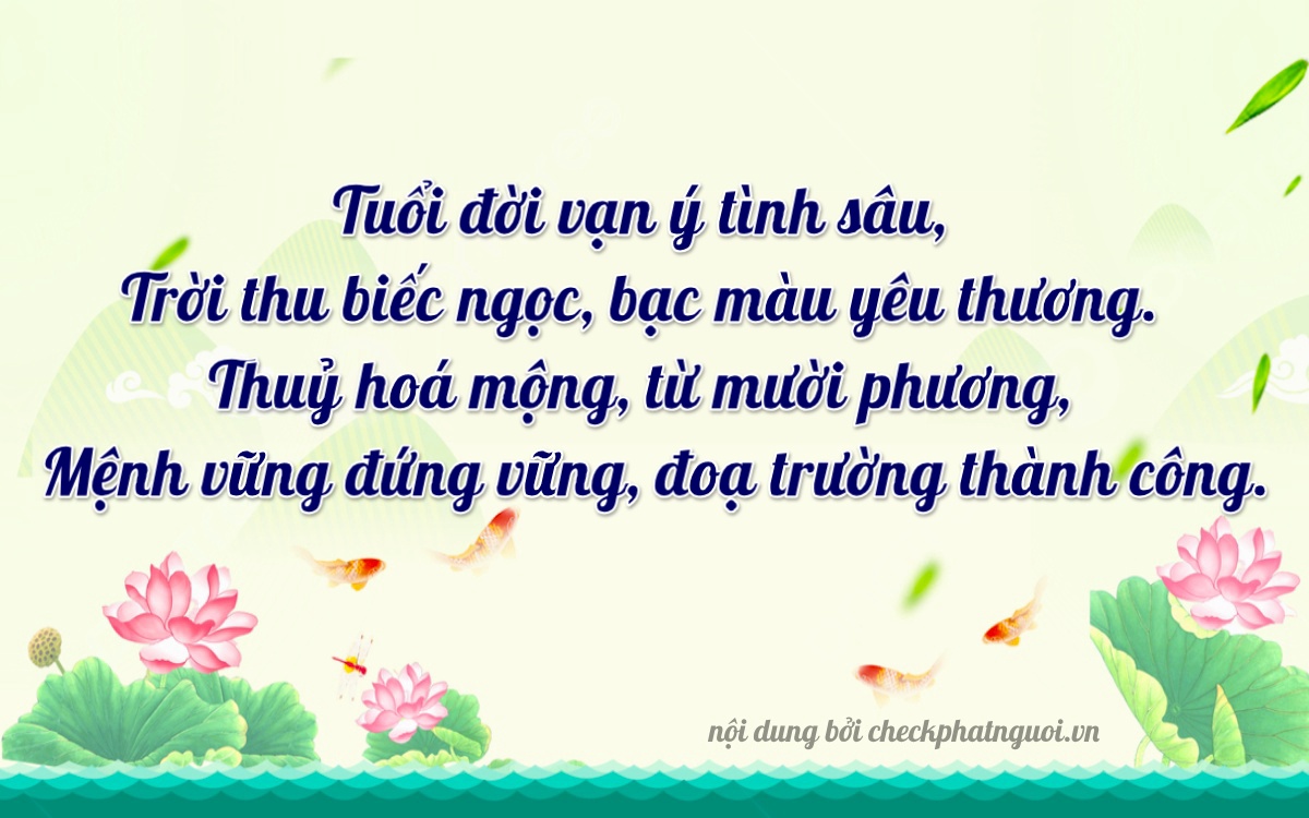 Bài thơ ý nghĩa cho <b>biển số 61N1-18659</b> tại website checkphatnguoi.vn