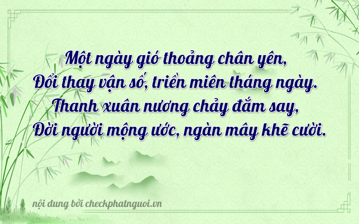 Bài thơ ý nghĩa cho <b>biển số 61P-12558</b> tại website checkphatnguoi.vn