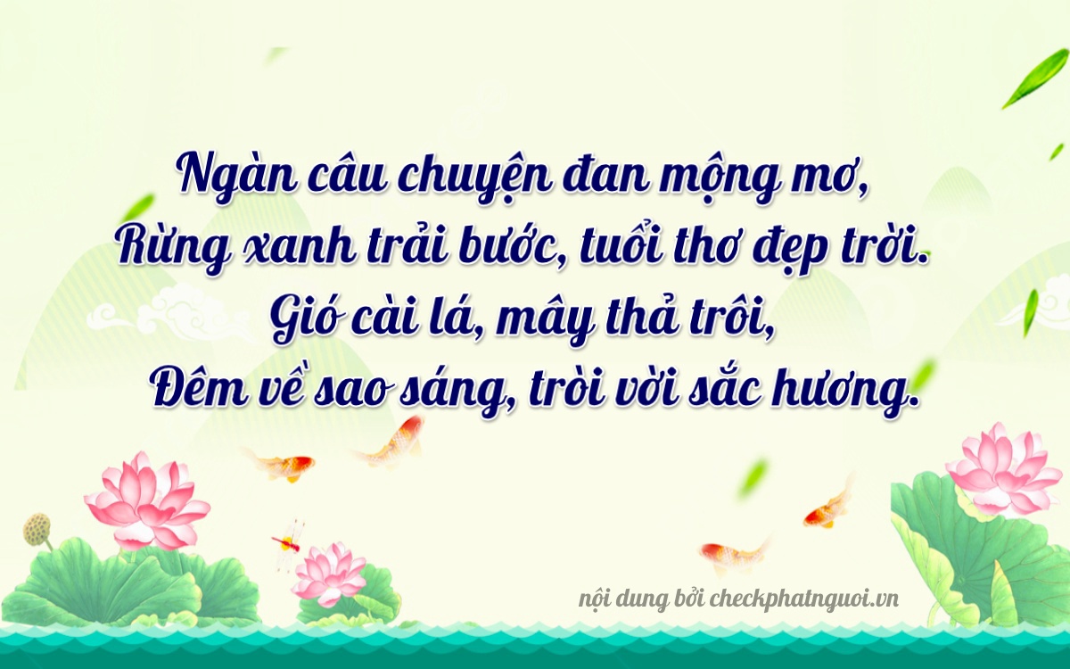 Bài thơ ý nghĩa cho <b>biển số 61S-10412</b> tại website checkphatnguoi.vn