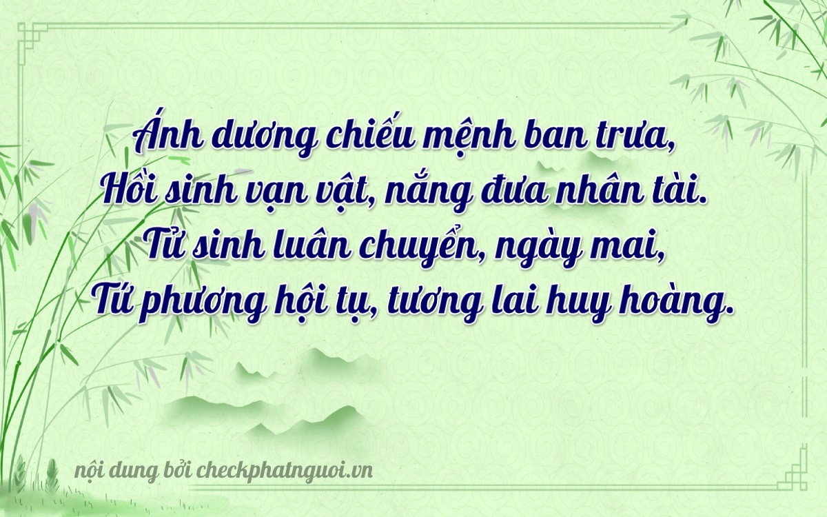 Bài thơ ý nghĩa cho <b>biển số 61Z-I9589</b> tại website checkphatnguoi.vn