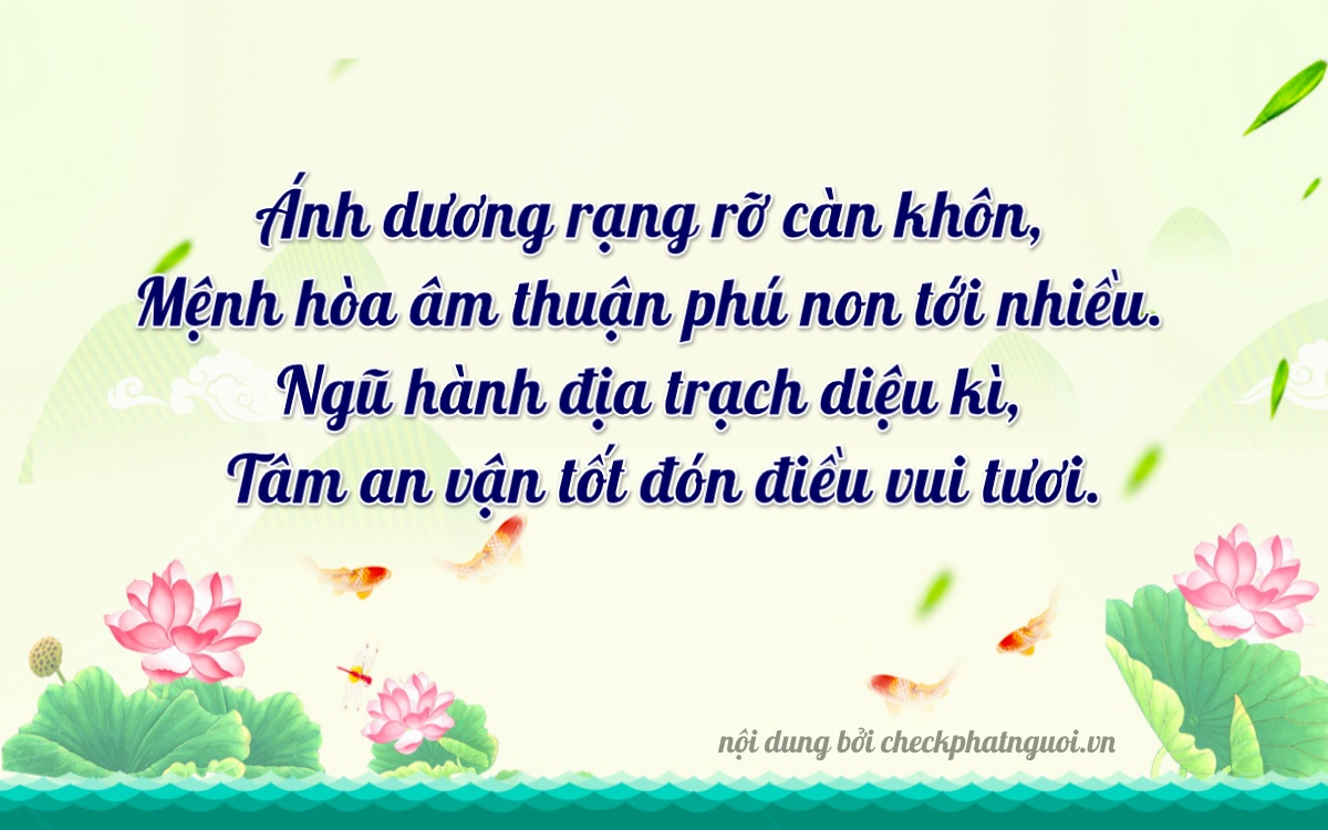 Bài thơ ý nghĩa cho <b>biển số 62137</b> tại website checkphatnguoi.vn