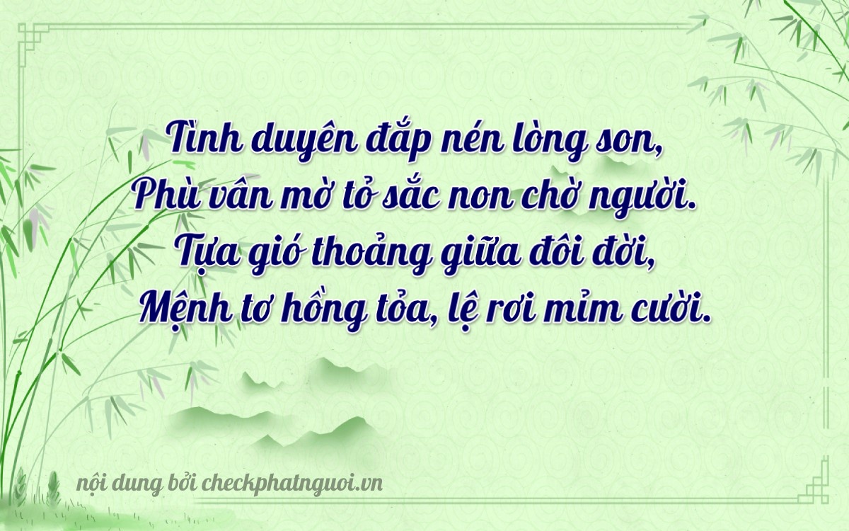 Bài thơ ý nghĩa cho <b>biển số 62828</b> tại website checkphatnguoi.vn