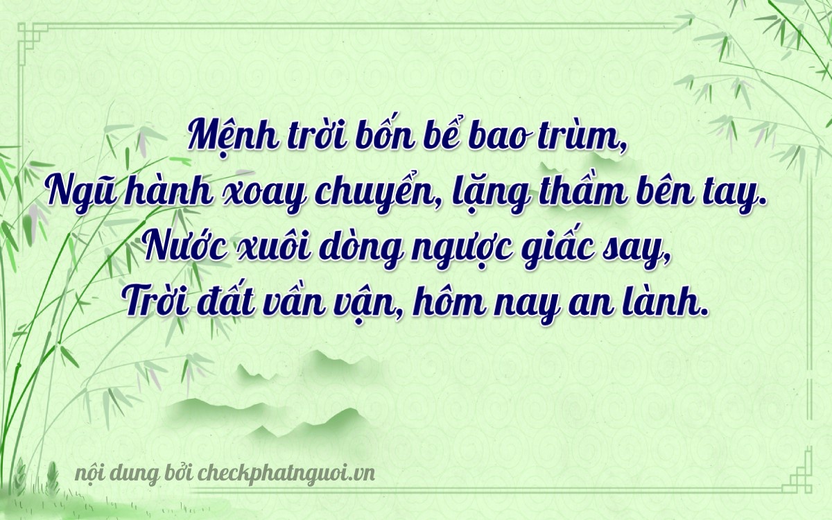 Bài thơ ý nghĩa cho <b>biển số 62A-13009</b> tại website checkphatnguoi.vn