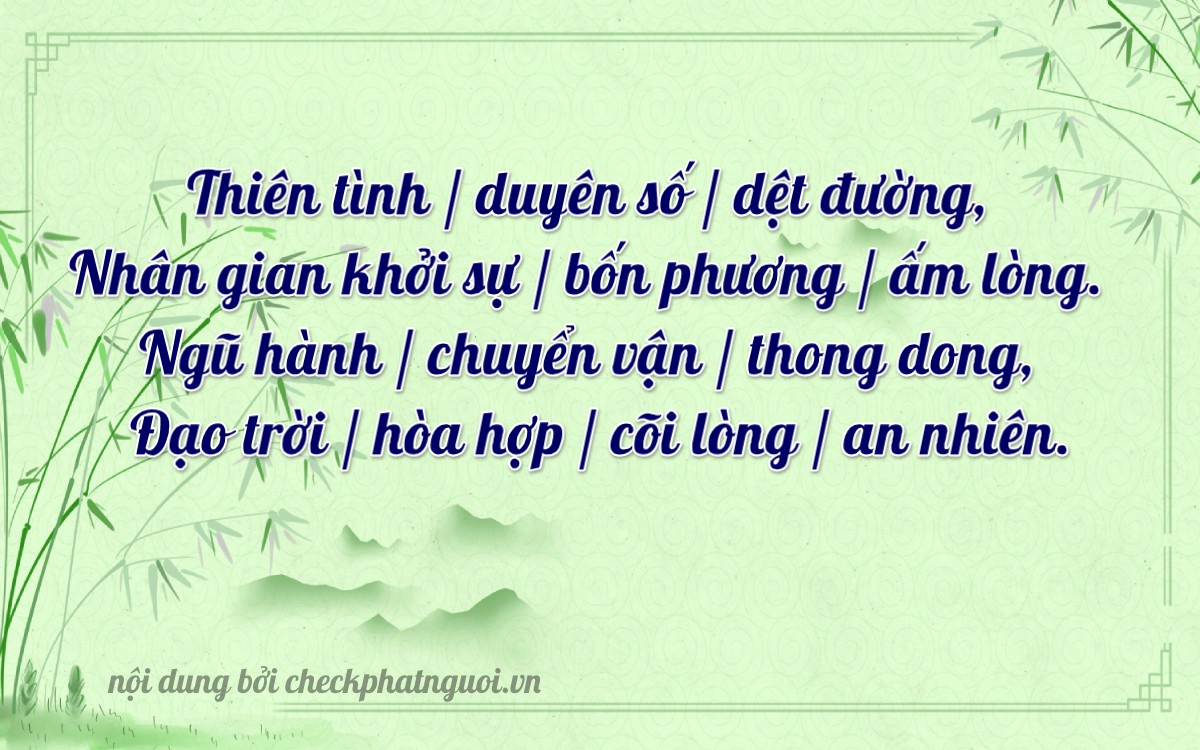 Bài thơ ý nghĩa cho <b>biển số 62A-21233</b> tại website checkphatnguoi.vn