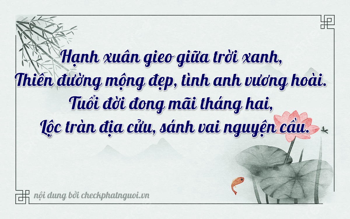 Bài thơ ý nghĩa cho <b>biển số 62A-22310</b> tại website checkphatnguoi.vn
