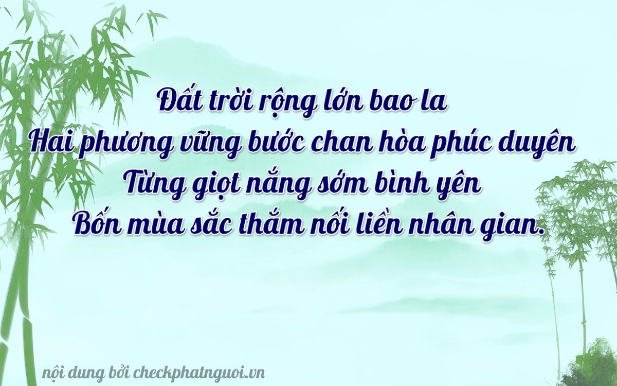 Bài thơ ý nghĩa cho <b>biển số 62A-24174</b> tại website checkphatnguoi.vn