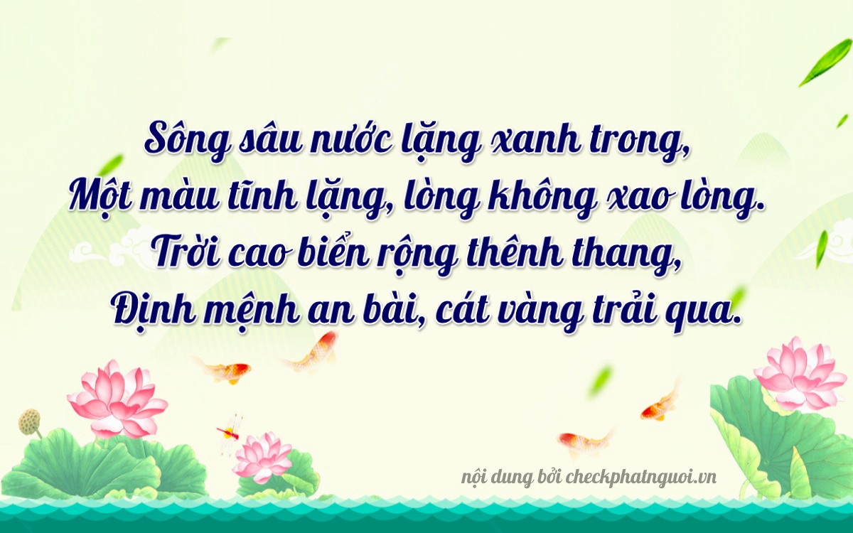 Bài thơ ý nghĩa cho <b>biển số 62A-28085</b> tại website checkphatnguoi.vn