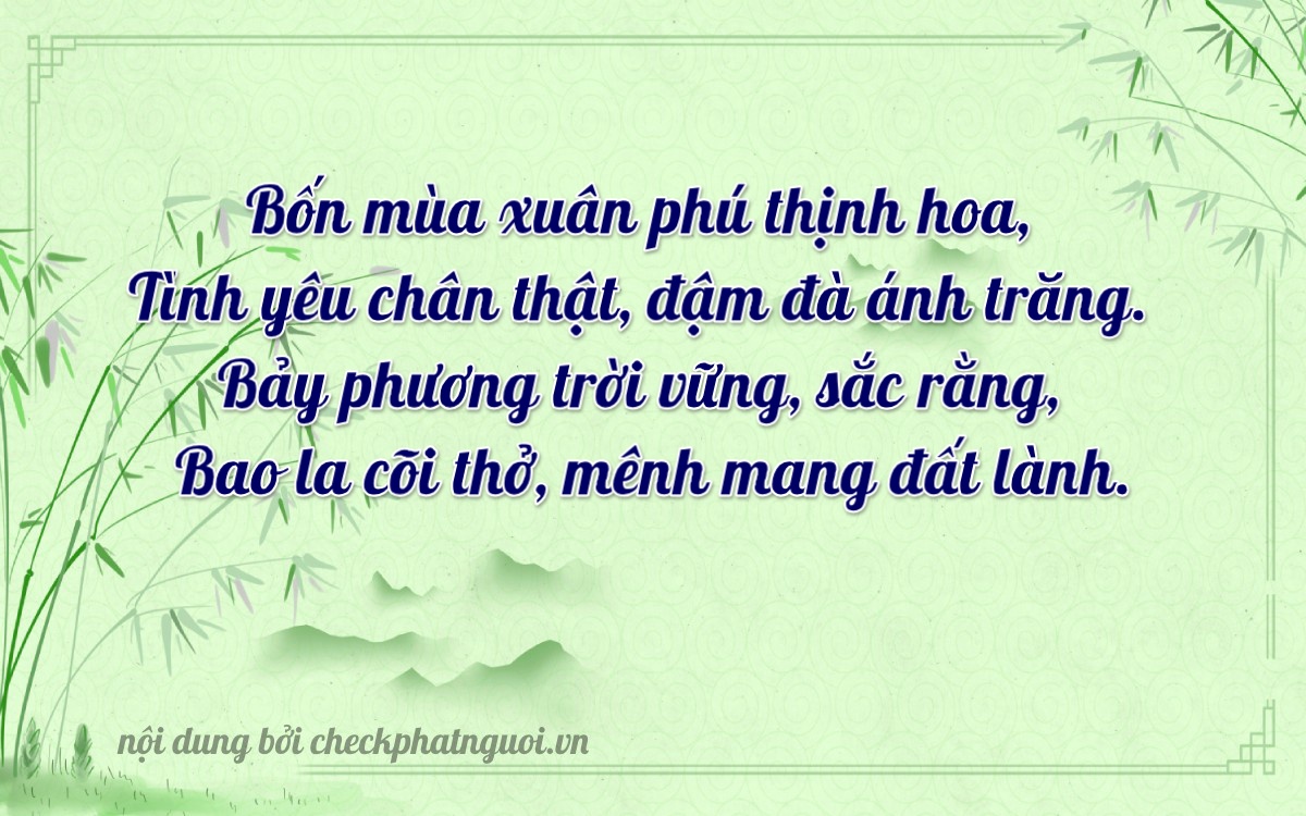 Bài thơ ý nghĩa cho <b>biển số 62A-34274</b> tại website checkphatnguoi.vn