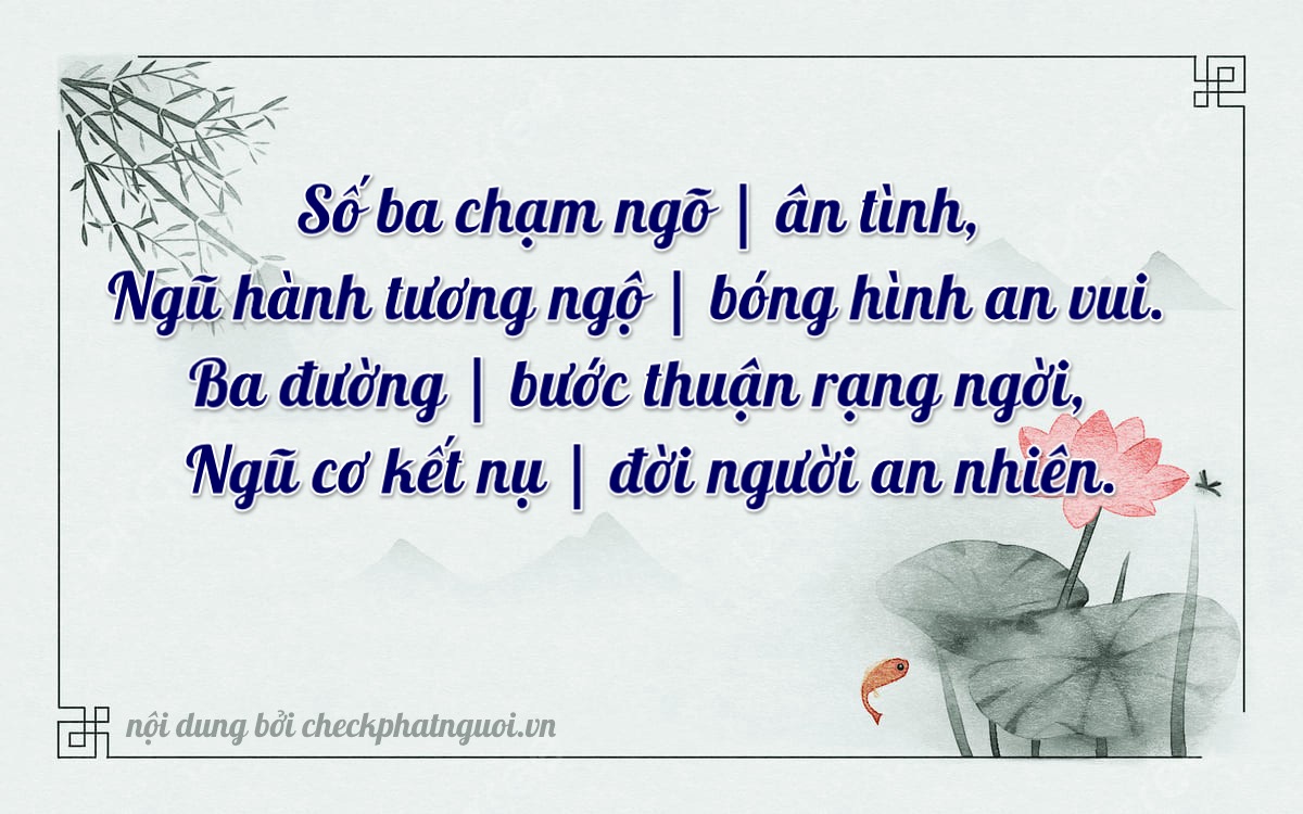 Bài thơ ý nghĩa cho <b>biển số 62A-36335</b> tại website checkphatnguoi.vn