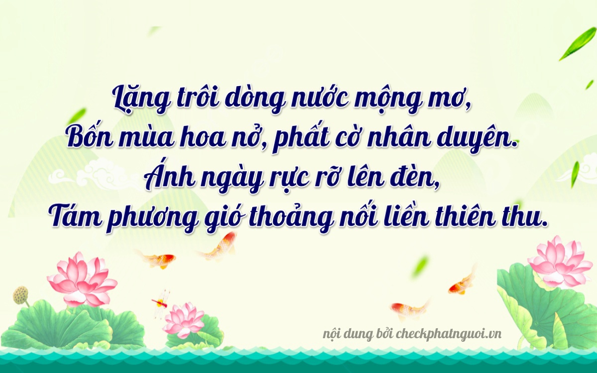 Bài thơ ý nghĩa cho <b>biển số 62A-38480</b> tại website checkphatnguoi.vn