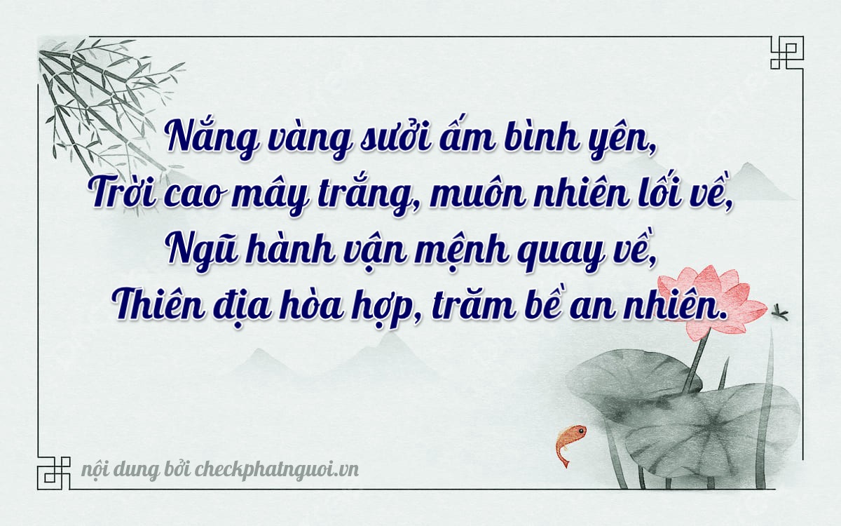 Bài thơ ý nghĩa cho <b>biển số 62A-41487</b> tại website checkphatnguoi.vn