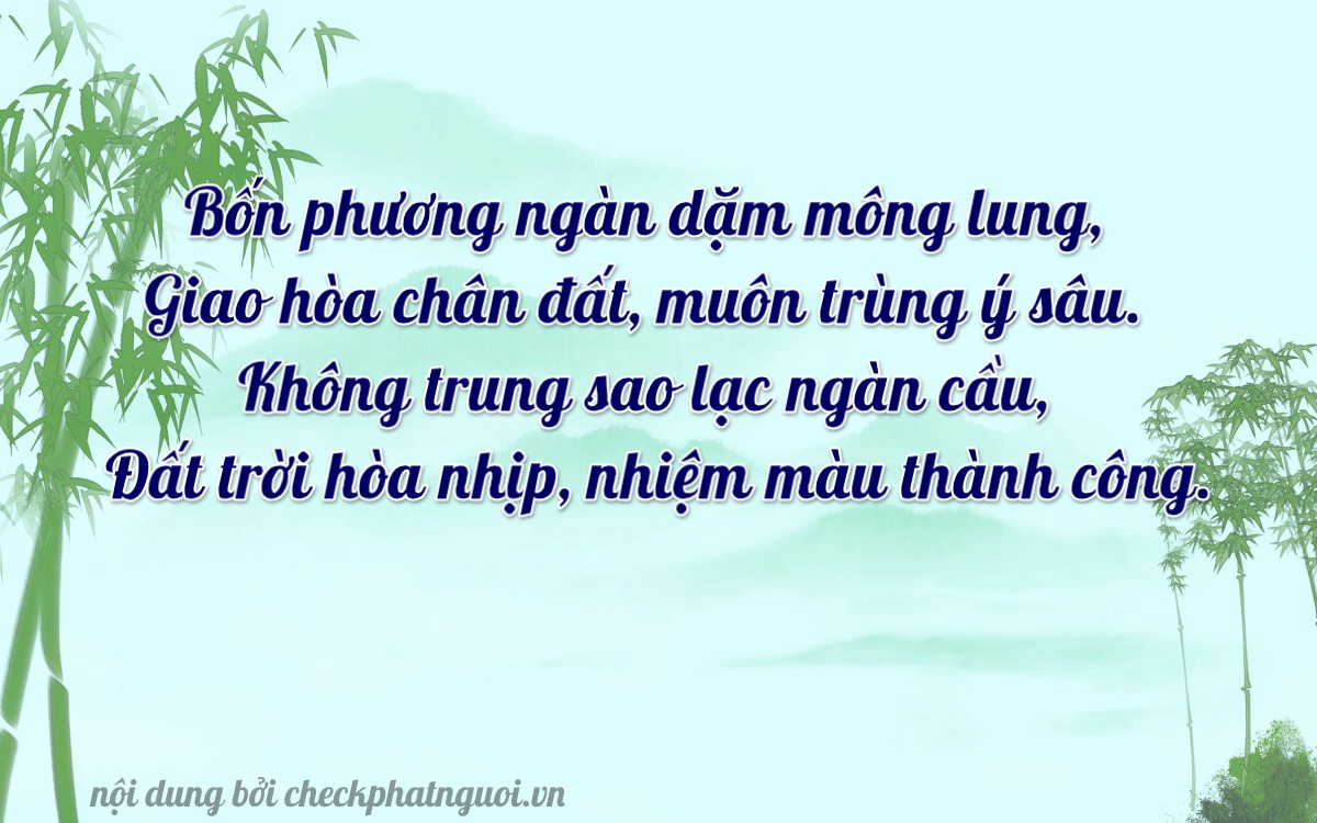 Bài thơ ý nghĩa cho <b>biển số 62A-42087</b> tại website checkphatnguoi.vn