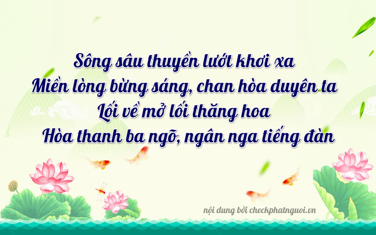 Bài thơ ý nghĩa cho <b>biển số 62A-44808</b> tại website checkphatnguoi.vn