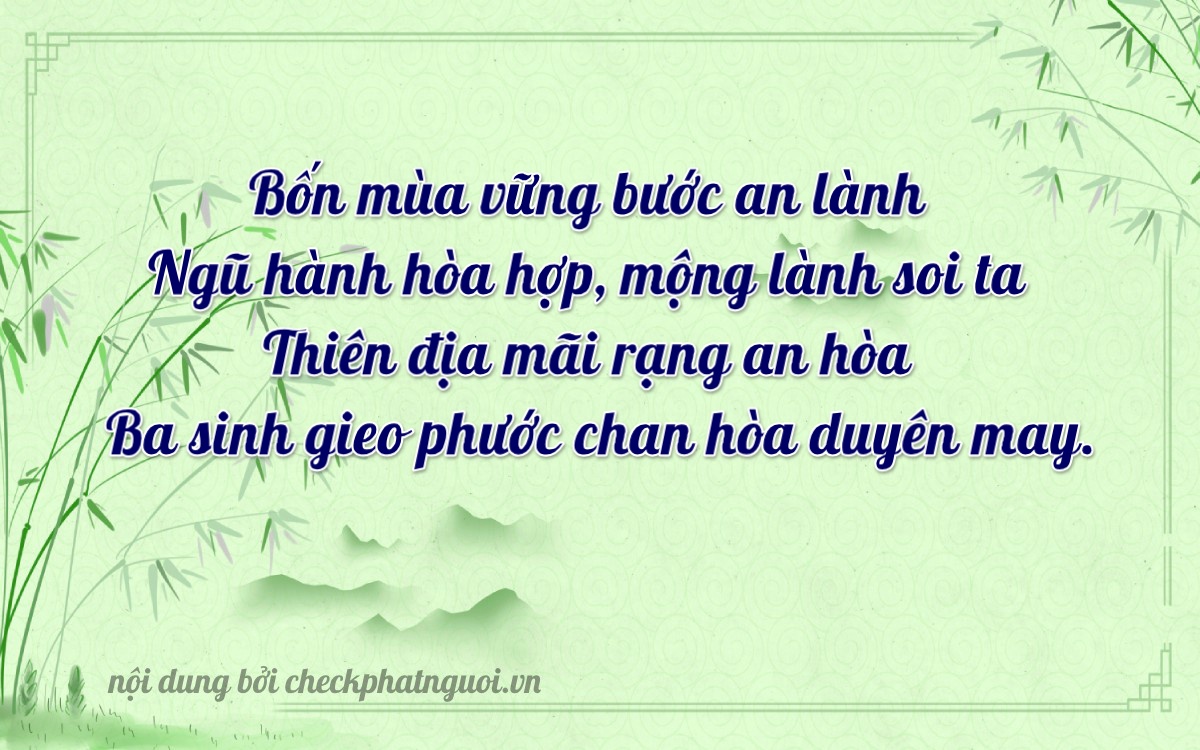 Bài thơ ý nghĩa cho <b>biển số 62A-47531</b> tại website checkphatnguoi.vn