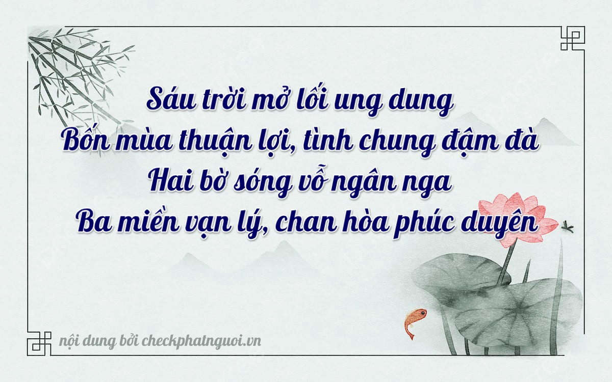Bài thơ ý nghĩa cho <b>biển số 62A-60423</b> tại website checkphatnguoi.vn