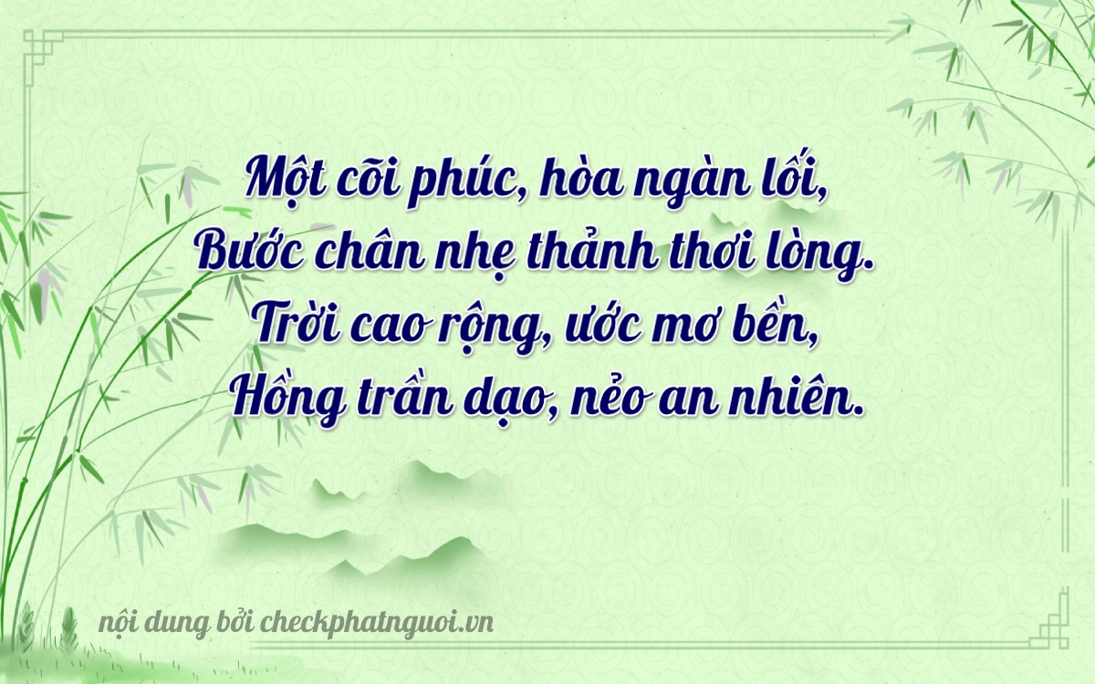 Bài thơ ý nghĩa cho <b>biển số 62AA-53820</b> tại website checkphatnguoi.vn