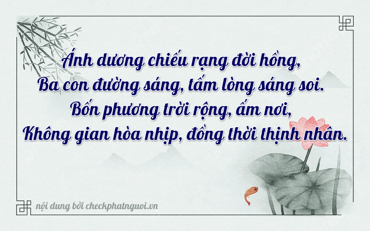 Bài thơ ý nghĩa cho <b>biển số 62AM-08340</b> tại website checkphatnguoi.vn