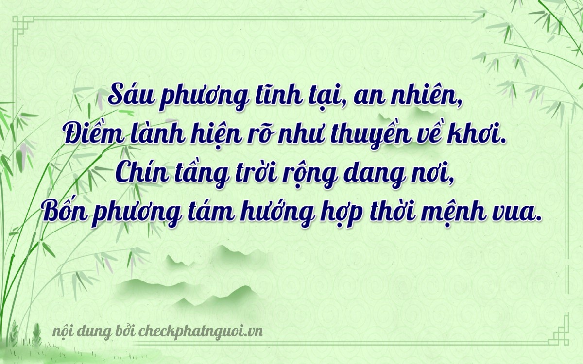 Bài thơ ý nghĩa cho <b>biển số 62AN-06949</b> tại website checkphatnguoi.vn