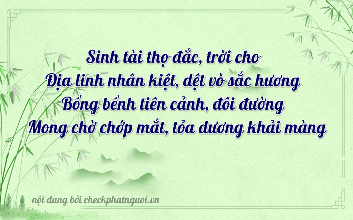 Bài thơ ý nghĩa cho <b>biển số 62C-16870</b> tại website checkphatnguoi.vn