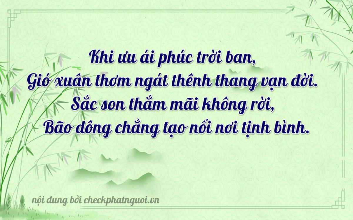 Bài thơ ý nghĩa cho <b>biển số 62C-18763</b> tại website checkphatnguoi.vn