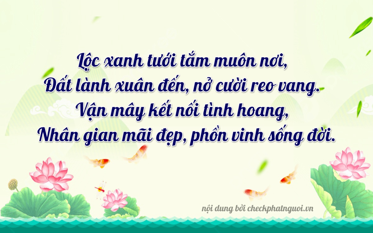Bài thơ ý nghĩa cho <b>biển số 62C-22423</b> tại website checkphatnguoi.vn